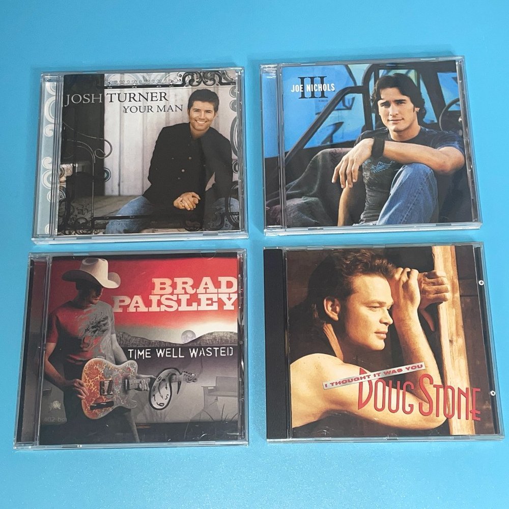 Country Music CD Albums Lot of 4 Josh Turner Joe Nichols Doug Stone Brad Paisley